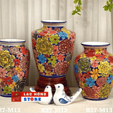  Bình gốm vẽ hoa trang trí LHCEVN-9022 