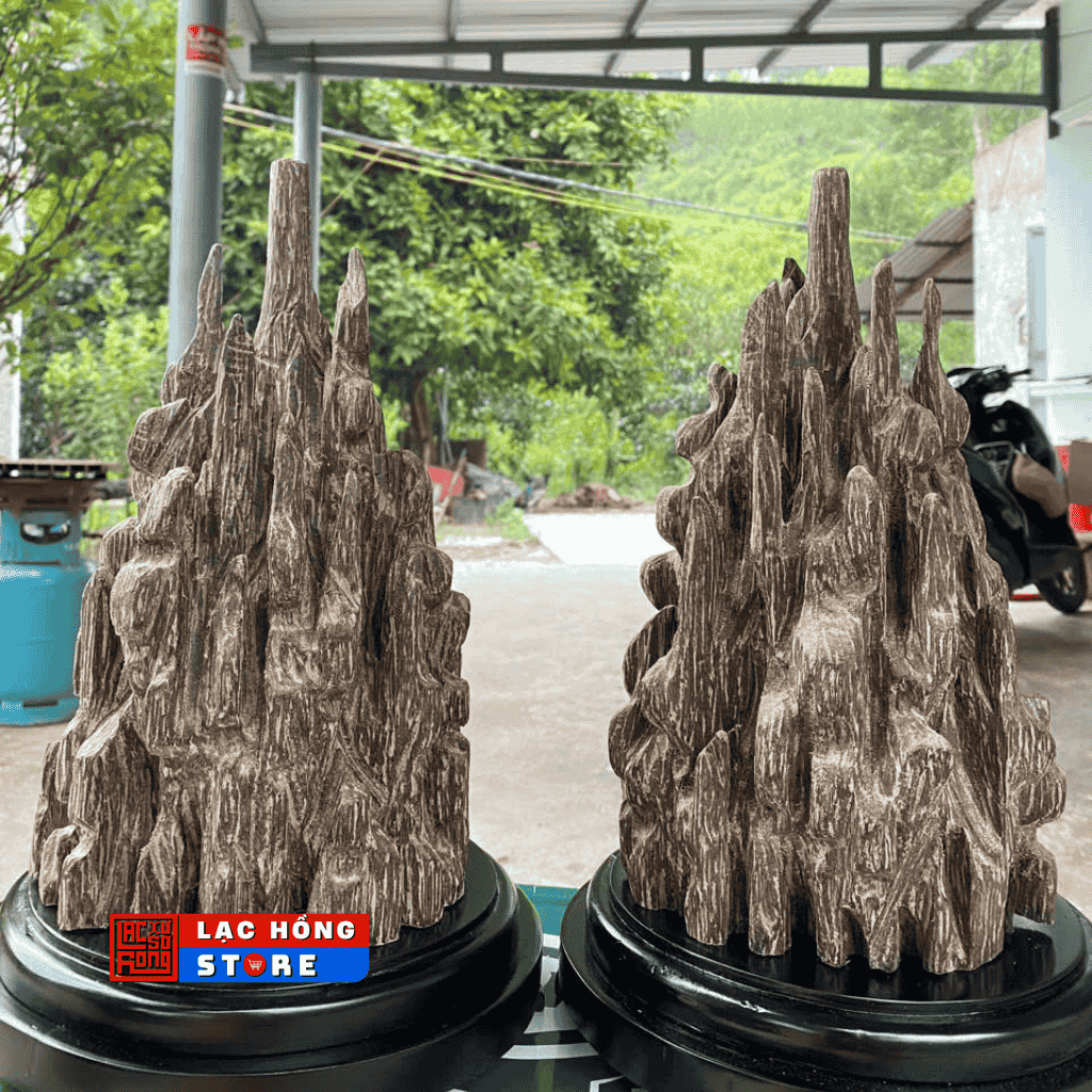  Cặp trầm hương nguyên khối LHWOVN-0015 