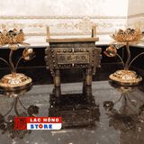  Đế nến hoa sen mà vàng LHMEVN-9012 
