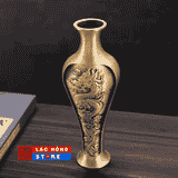  Bình hoa rồng phượng bằng đồng LHMECN-0046 
