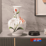  Bình hoa gốm khắc nổi hoa ly LHCEVN-0469 