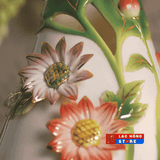  Bình hoa Gốm cao họa tiết hoa hướng dương LHCEVN-0471 