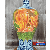  Mai bình tài lộc vẽ sen cá 3D LHCEVN-0457 