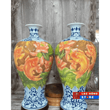  Mai bình tài lộc vẽ sen cá 3D LHCEVN-0457 