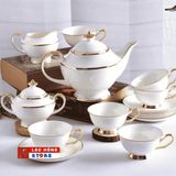  Bộ tách cà phê mạ vàng kiểu Anh LHCEVN-0450 