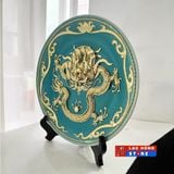  Đĩa Gốm chạm khắc sơn mài cao cấp LHCEVN-0475 