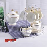  Bộ tách cà phê mạ vàng kiểu Anh LHCEVN-0450 