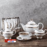  Bộ tách cà phê mạ vàng kiểu Anh LHCEVN-0450 