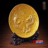  Đĩa gốm vàng cao cấp LHCEVN-0445 
