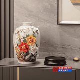  Bình hoa Gốm họa tiết cảnh Hoa khắc nổi LHCEVN-0467 