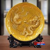  Đĩa gốm vàng cao cấp LHCEVN-0445 