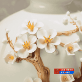  Bình hoa Gốm họa tiết cảnh Hoa khắc nổi LHCEVN-0467 