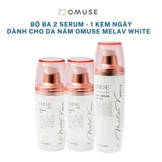 Combo 3 sản phẩm dưỡng da mờ nám và tàn nhang cơ bản OMUSE MelaV White