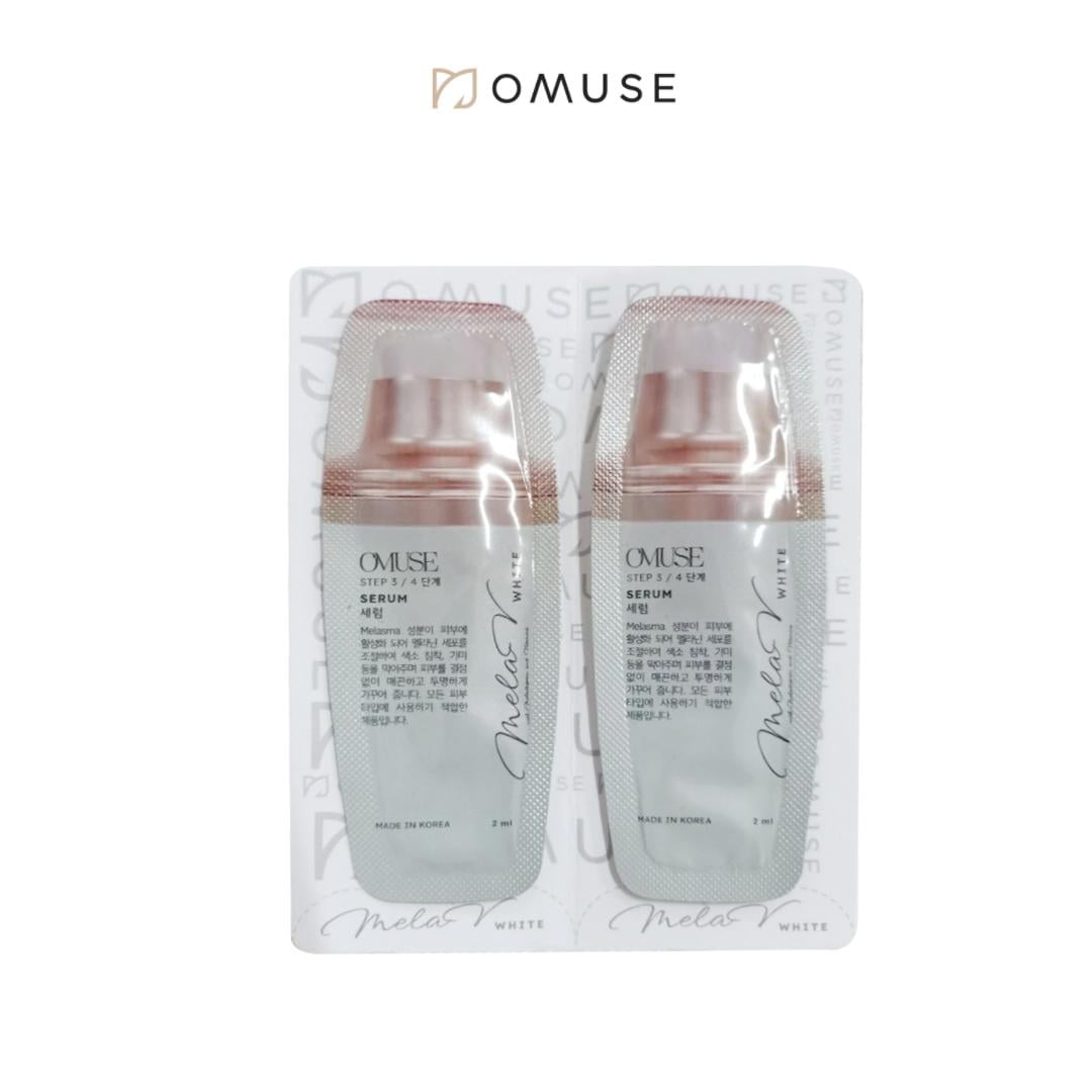 2 Gói sample 2ml Tinh chất mờ nám và tàn nhang chuyên sâu OMUSE MelaV White Serum