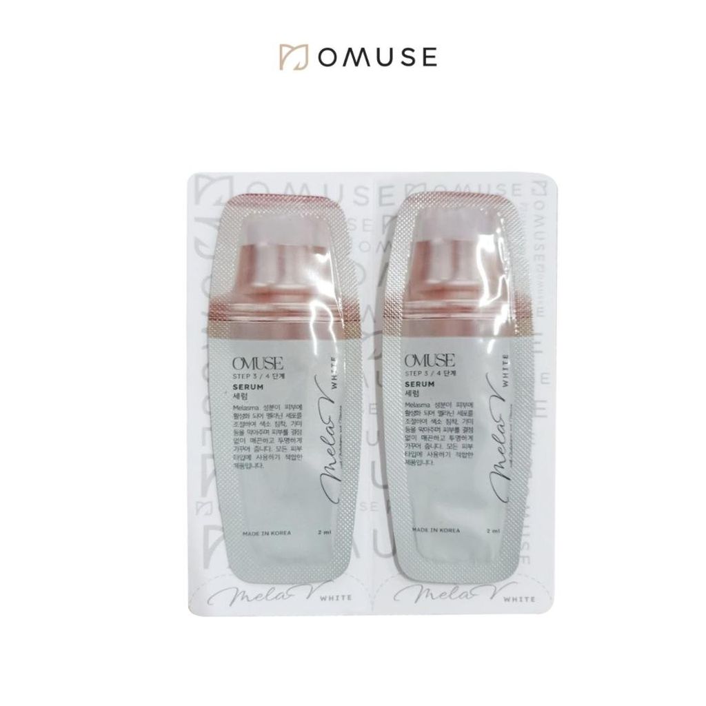 [2 Gói sample 2ml] Tinh chất mờ nám và tàn nhang chuyên sâu OMUSE MelaV White Serum