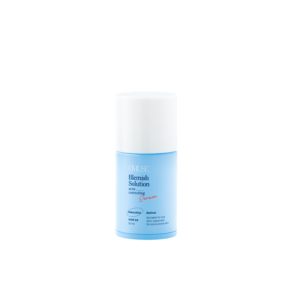 [Quà Tặng] Serum giảm mụn chứa Bakuchiol cho da dầu mụn OMUSE Blemish Solution Acne Correcting Serum 30ml