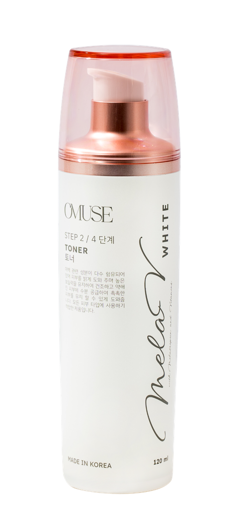 [Quà tặng không bán] Nước hoa hồng giúp mờ nám và tàn nhang, cân bằng da và cấp ẩm OMUSE MelaV White Toner 120ml
