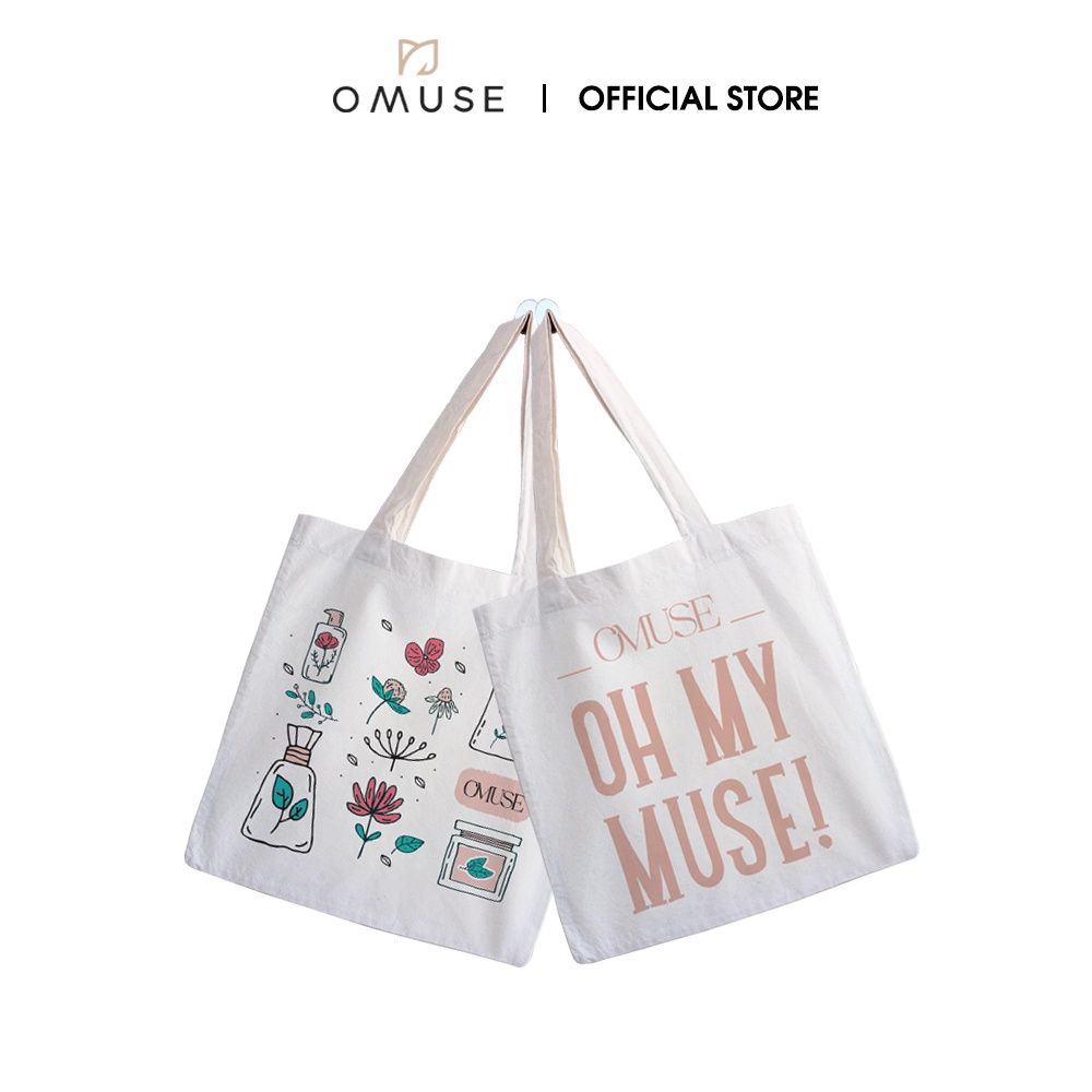 [HB Gift] Túi Tote OMUSE vải canvas dễ thương