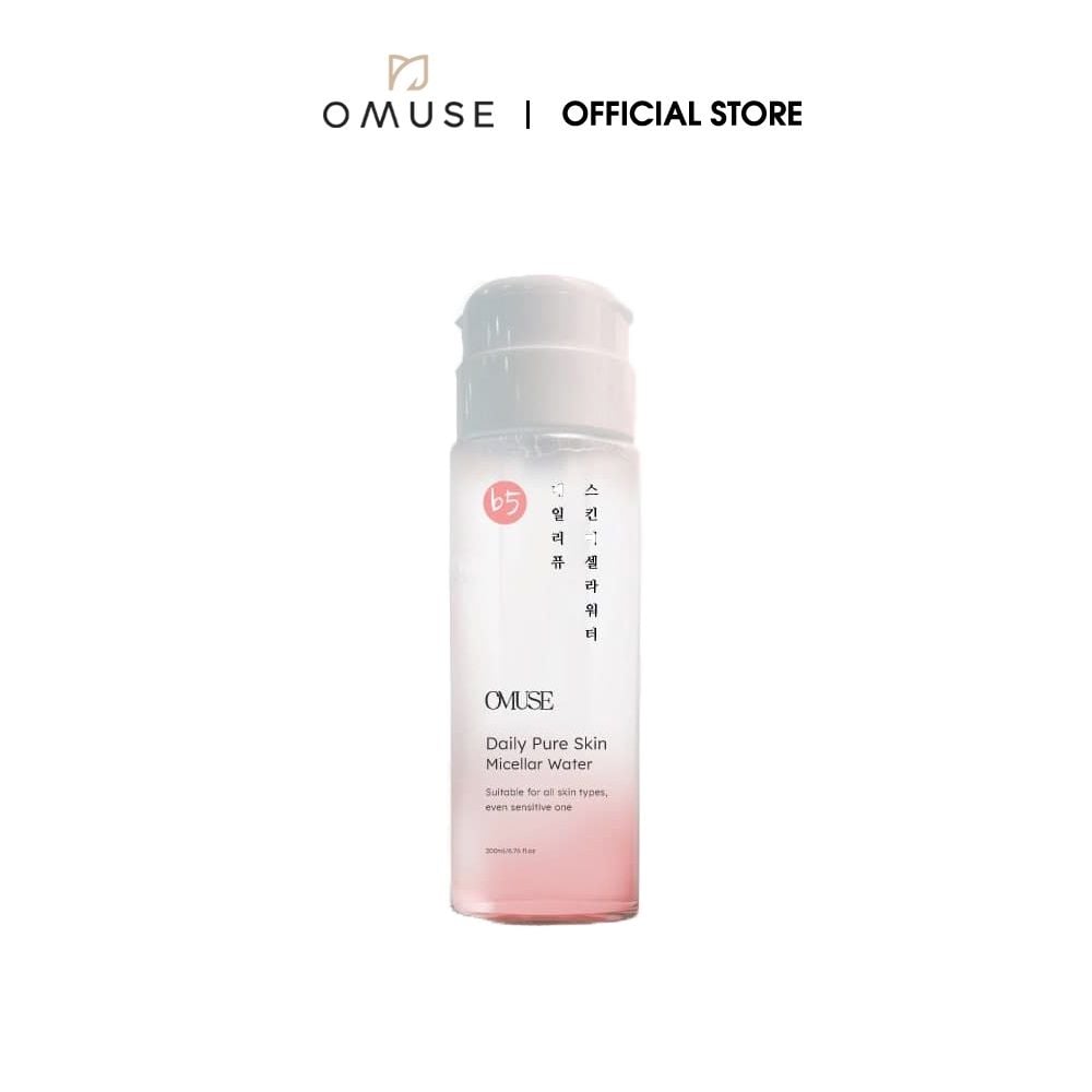 Nước tẩy trang làm sạch sâu dưỡng ẩm dịu nhẹ OMUSE Daily Pure Skin Micellar Water 200ml