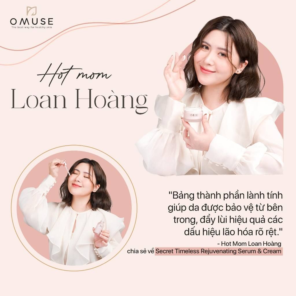 Kem dưỡng da chống lão hóa và cấp ẩm, tăng sinh collagen, trẻ hóa làn da OMUSE Secret Timeless Rejuvanting Cream 50g