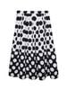 Chân váy chấm bi màu đen trắng