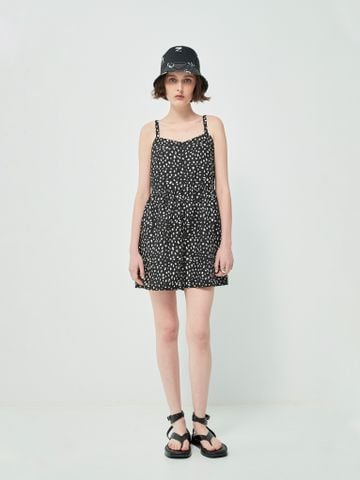 Jump đùi 2 dây họa tiết màu đen