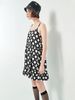 Váy 2 dây màu đen chấm bi