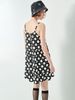 Váy 2 dây màu đen chấm bi