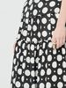 Chân váy chấm bi may nhún bèo màu đen