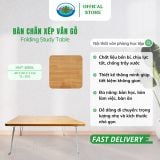  Bàn Chân Xếp Học Sinh, Sinh Viên Vân Gỗ Gấp Gọn HMT-4060L Bàn Ngồi Bệt Đa Năng Tiện Dụng Chính Hãng 