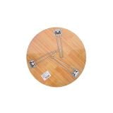  Bàn Xếp Tròn Học Sinh, Sinh Viên Vân Gỗ Gấp Gọn HMT-60L Bàn Ngồi Bệt Đa Năng Tiện Dụng Chính Hãng 