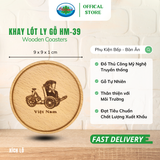  Khay Lót Ly Gỗ Ohi@ma Wooden Coasters HM39 Nhiều Họa Tiết 