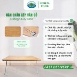  Bàn Chân Xếp Học Sinh, Sinh Viên Vân Gỗ Gấp Gọn HMT-3050L, Bàn Ngồi Bệt Đa Năng Tiện Dụng Chính Hãng 