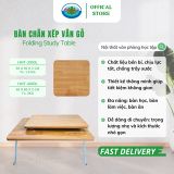  Bàn Chân Xếp Học Sinh, Sinh Viên Vân Gỗ Gấp Gọn HMT-3050L, Bàn Ngồi Bệt Đa Năng Tiện Dụng Chính Hãng 