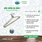  Set 3 vỉ (1 Vỉ x 10 chiếc ) Móc Nhôm Treo Quần Áo Ohiama Aluminum Hanger HMMA-16165 | Mắc Phơi Đồ Đa Năng 