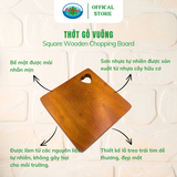  Thớt Gỗ Vuông Nhiều Size Ohiama Square Wooden Chopping Board | Đồ Dùng Nhà Bếp, Đồ Thủ Công VNXK 