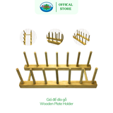  Giá Để Dĩa Nắp Ohiama Wooden Plate Holder HMG - 2130 | Dụng Cụ Nhà Bếp, Bền Bỉ, Tiết Kiệm Không Gian 