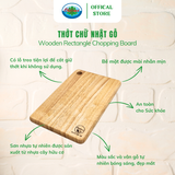  Thớt Chữ Nhật Gỗ Ohiama Wooden Rectangle Chopping Board 