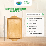  Khay Gỗ 2 Quai/ Có Tay Cầm Ohi@ma Wooden Tray 