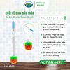  Cọ Bồn Cầu Chổi Chà Toilet Inox Đầu Tròn Ohiama Plastic Round Toilet Brush HM-1510, Bàn Chải Vệ Sinh 