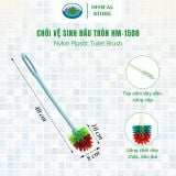  Cọ Bồn Cầu, Chổi Chà Toilet Đầu Tròn Ohiama Plastic Round Toilet Brush HM-1508, Bàn Chải Nhà Vệ Sinh 