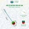 Cọ Bồn Cầu, Chổi Chà Toilet Đầu Tròn Ohiama Plastic Round Toilet Brush HM-1508, Bàn Chải Nhà Vệ Sinh