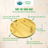  Thớt Tre Tròn 250T Ohiama Round Bamboo Cutting Board | Đồ Dùng Nhà Bếp, Đồ Thủ Công Mỹ Nghệ VNXK 
