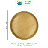 Dĩa Tròn Gỗ Beech Ohiama Round Beech Wood Plate  | Dụng Cụ Bếp Bàn Ăn, Trang Trí, Đồ Thủ Công VNXK 