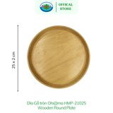  Dĩa Tròn Gỗ Beech Ohiama Round Beech Wood Plate  | Dụng Cụ Bếp Bàn Ăn, Trang Trí, Đồ Thủ Công VNXK 