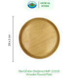  Dĩa Tròn Gỗ Beech Ohiama Round Beech Wood Plate  | Dụng Cụ Bếp Bàn Ăn, Trang Trí, Đồ Thủ Công VNXK 