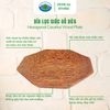  Dĩa Lục Giác Gỗ Dừa Ohiama Hexagonal Coconut Wood Plate-Dụng Cụ Bàn Ăn, Trang Trí, Đồ Thủ Công VNXK 