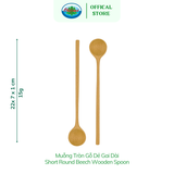  Muỗng Tròn Gỗ Dẻ Gai Dài Ohiama Long Round Beech Wooden Spoon | Dụng Cụ Bếp Bàn Ăn, Trang Trí, Đồ Thủ Công VNXK 
