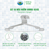  Set 3 vỉ (1 Vỉ x 10 chiếc ) Móc Nhôm Treo Quần Áo Ohiama Aluminum Hanger HMMA -16145 - Mắc Phơi Đồ Đa Năng 