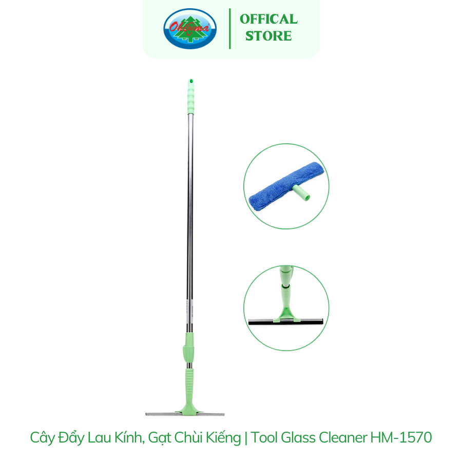  Cây Đẩy Lau Kính Gạt Chùi Kiếng Ohiama Tool Glass Cleaner HM-1570 